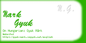 mark gyuk business card